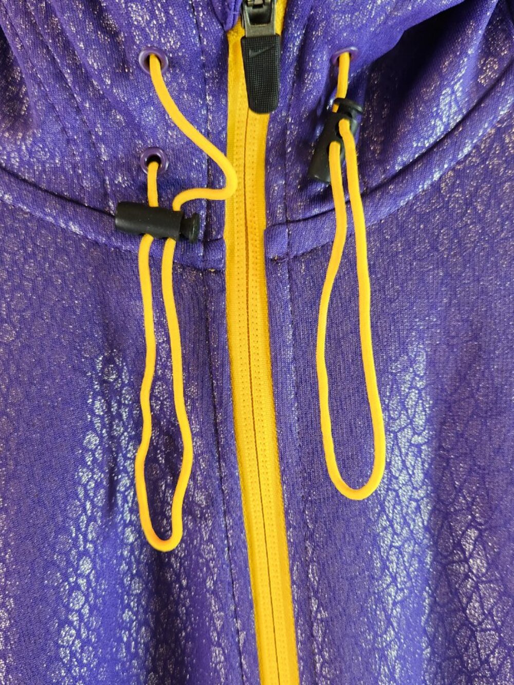 Nike Kobe Bryant Hero Print Full Zip Hoodie Metallic Purple Size Large Lakers - Picture 4 of 13